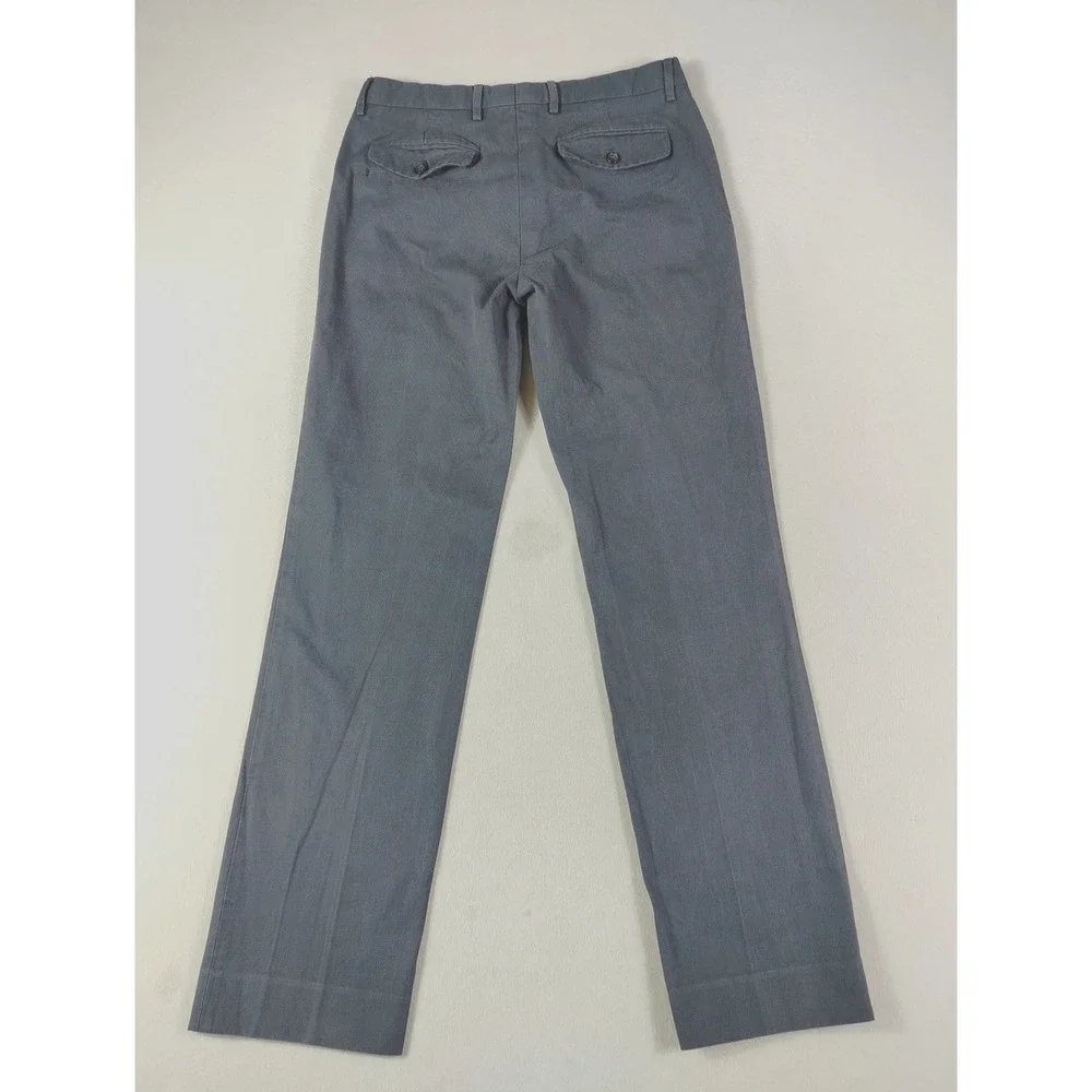 Banana Republic Pants Mens 32 Gray Tailored Slim Fit Chino Cotton‎ Office Casual